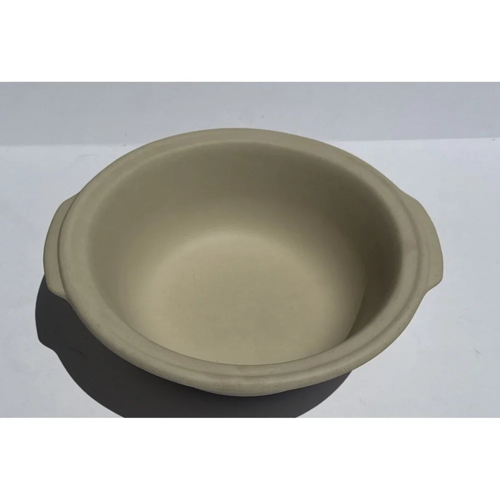 Pampered Chef Stoneware Large Mixing Baking Bowl Family Heritage 12 Inch USA EUC